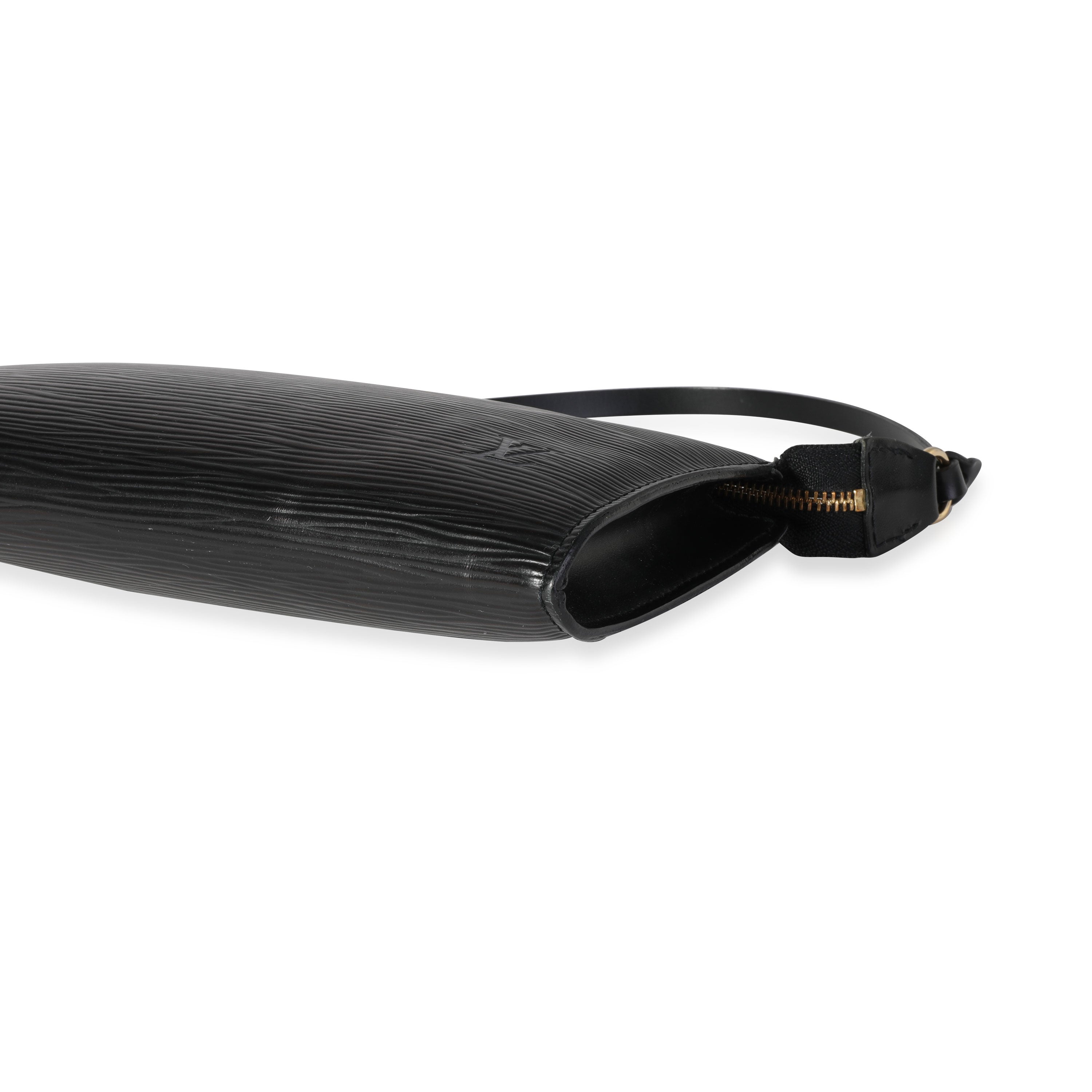 Louis Vuitton Louis Vuitton Black Epi Leather Pochette Accessoires 24