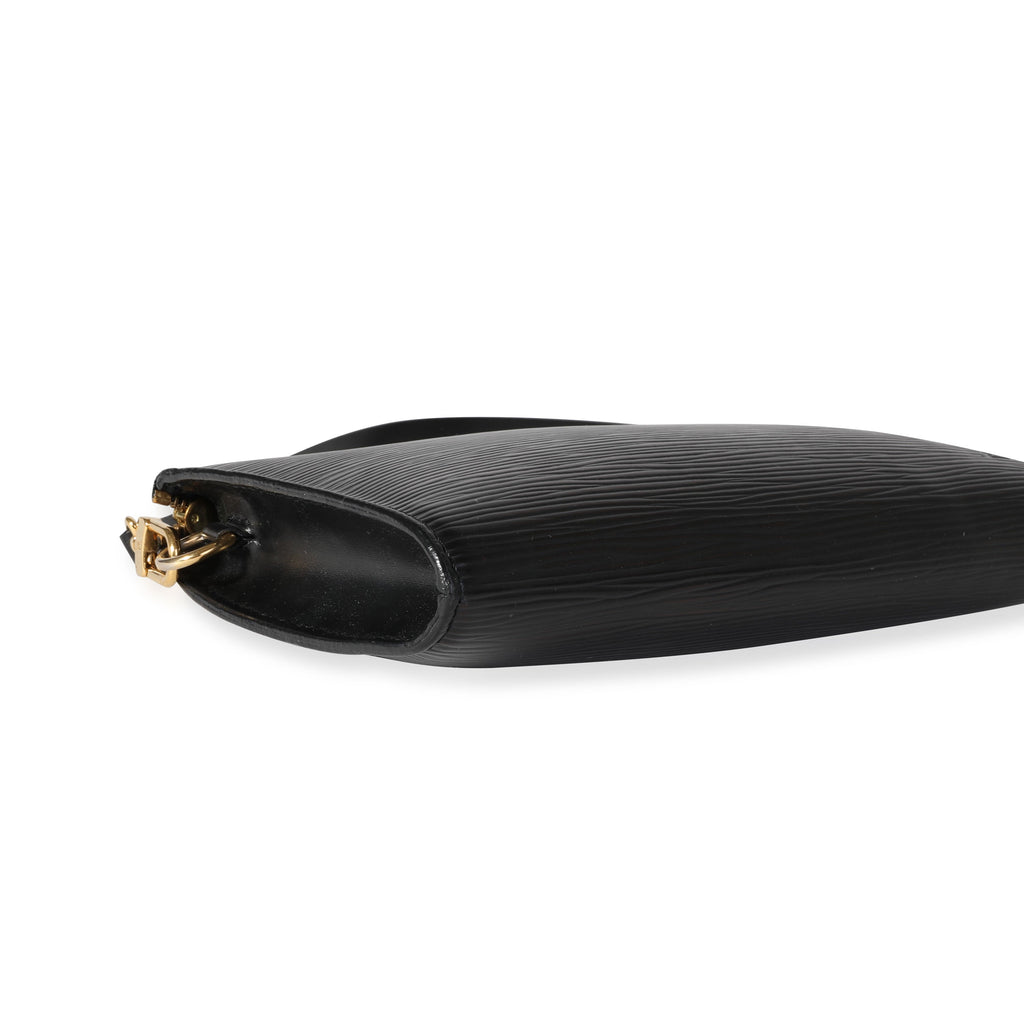 Louis Vuitton Louis Vuitton Black Epi Leather Pochette Accessoires 24