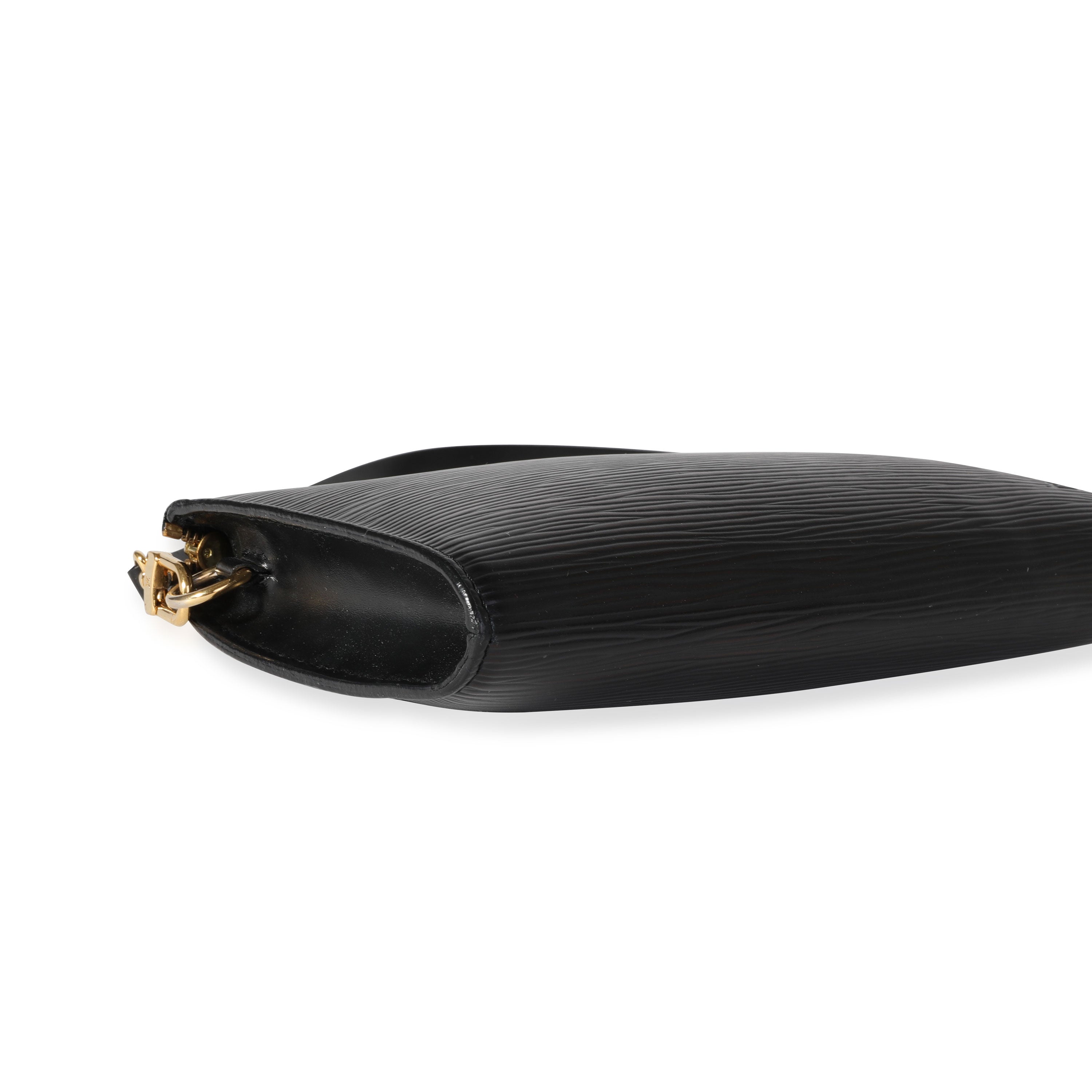 Louis Vuitton Louis Vuitton Black Epi Leather Pochette Accessoires 24