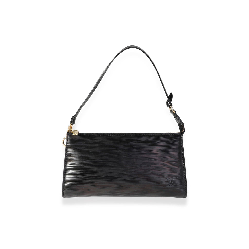 Louis Vuitton Louis Vuitton Black Epi Leather Pochette Accessoires 24