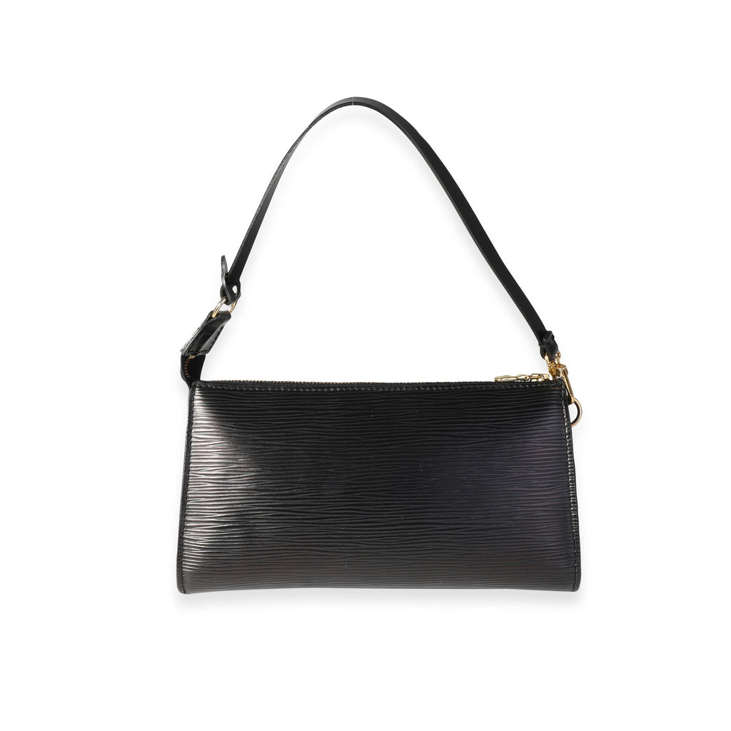 Louis Vuitton Louis Vuitton Black Epi Leather Pochette Accessoires 24