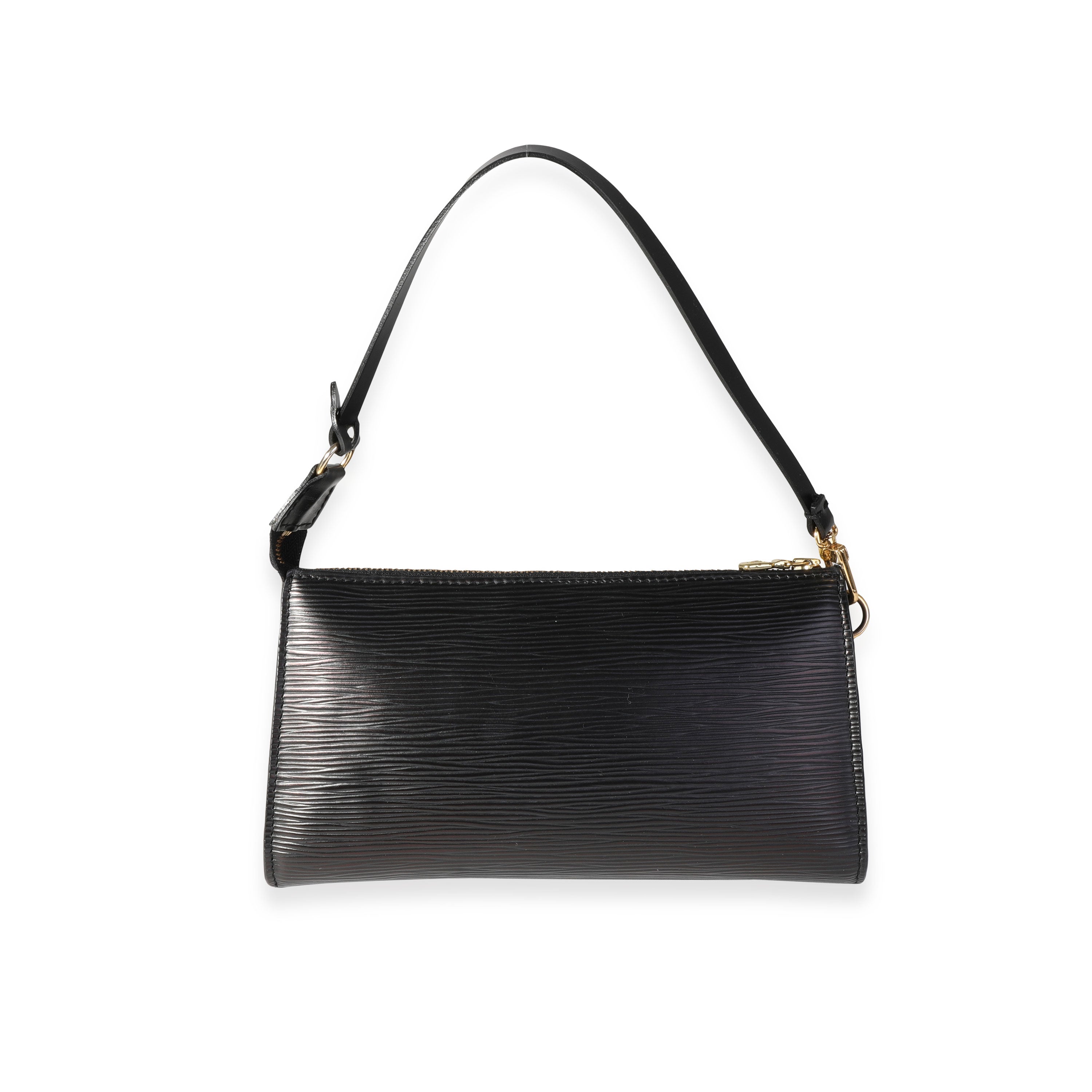 Louis Vuitton Louis Vuitton Black Epi Leather Pochette Accessoires 24