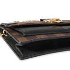Louis Vuitton Louis Vuitton Damier Ebene Canvas & Black Cowhide Vavin Chain Wallet