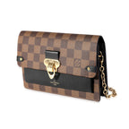 Louis Vuitton Louis Vuitton Damier Ebene Canvas & Black Cowhide Vavin Chain Wallet