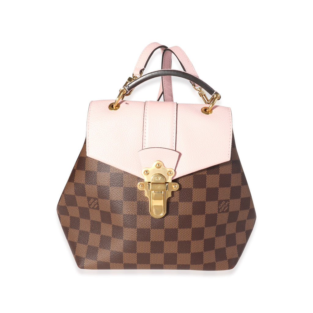 Louis Vuitton Louis Vuitton Damier Ebene & Magnolia Calfskin Clapton Backpack