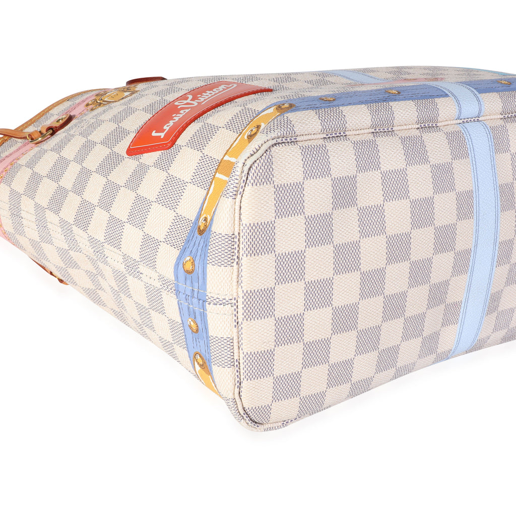 Louis Vuitton Louis Vuitton Damier Azur Summer Trunks Neverfull MM