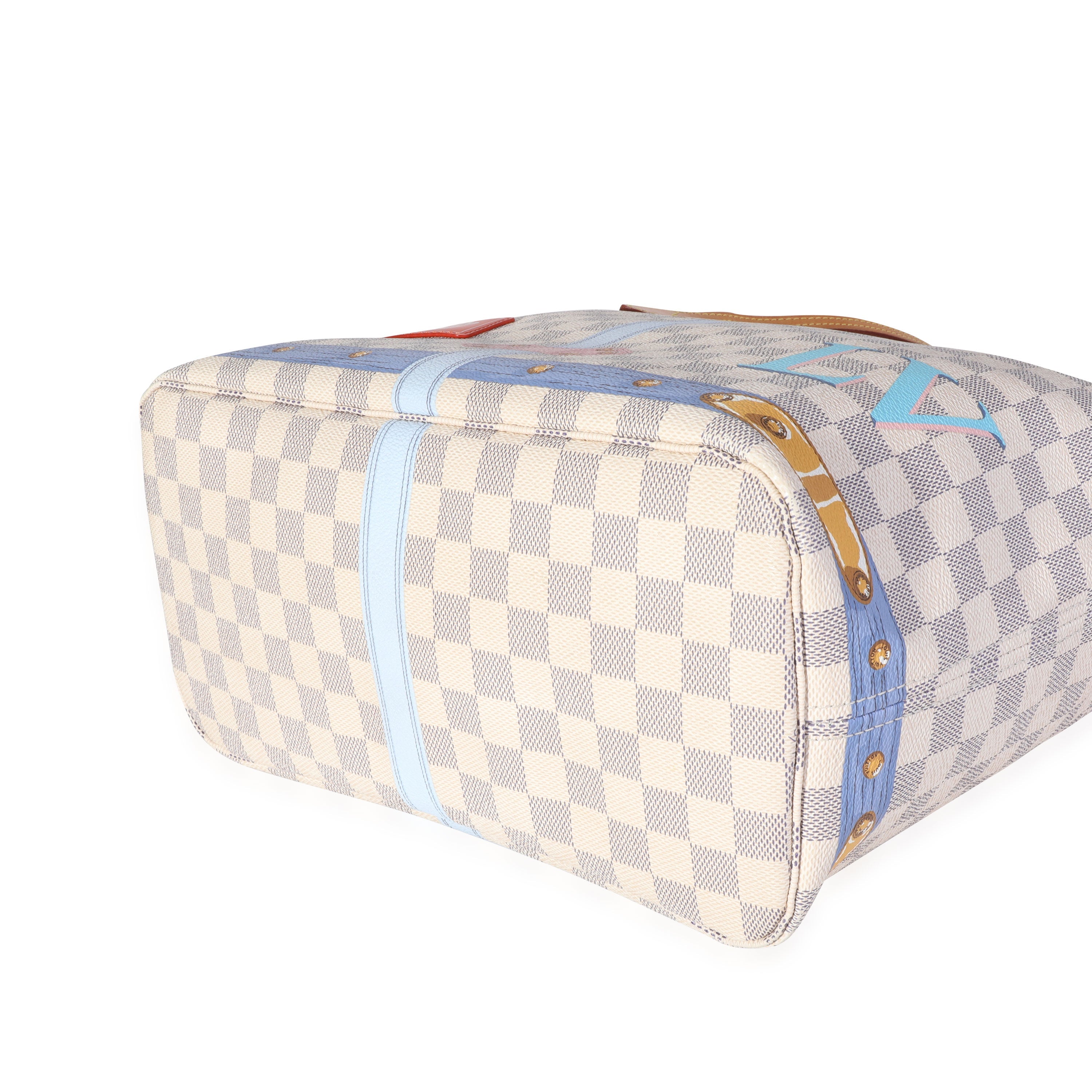 Louis Vuitton Louis Vuitton Damier Azur Summer Trunks Neverfull MM