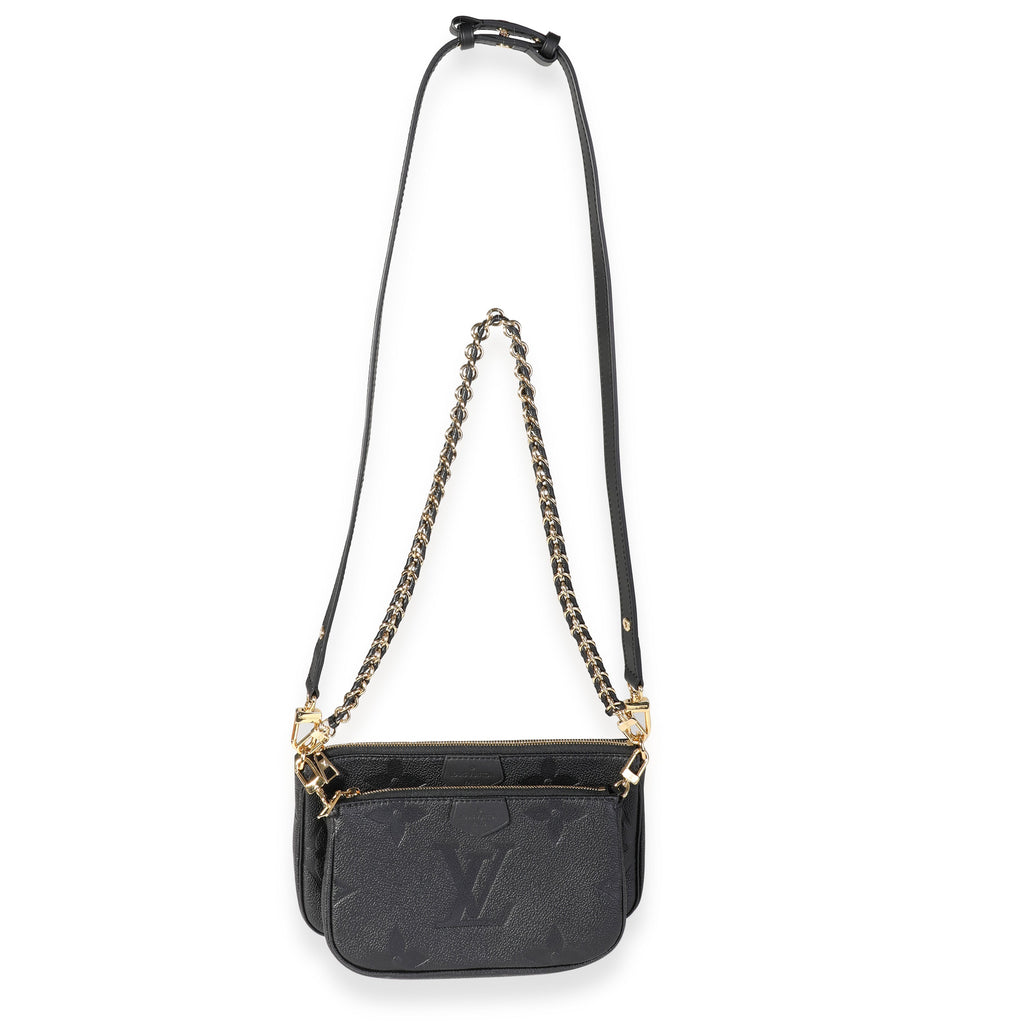 Louis Vuitton Louis Vuitton Black Monogram Empreinte Leather Multi-Pochette Accessoires