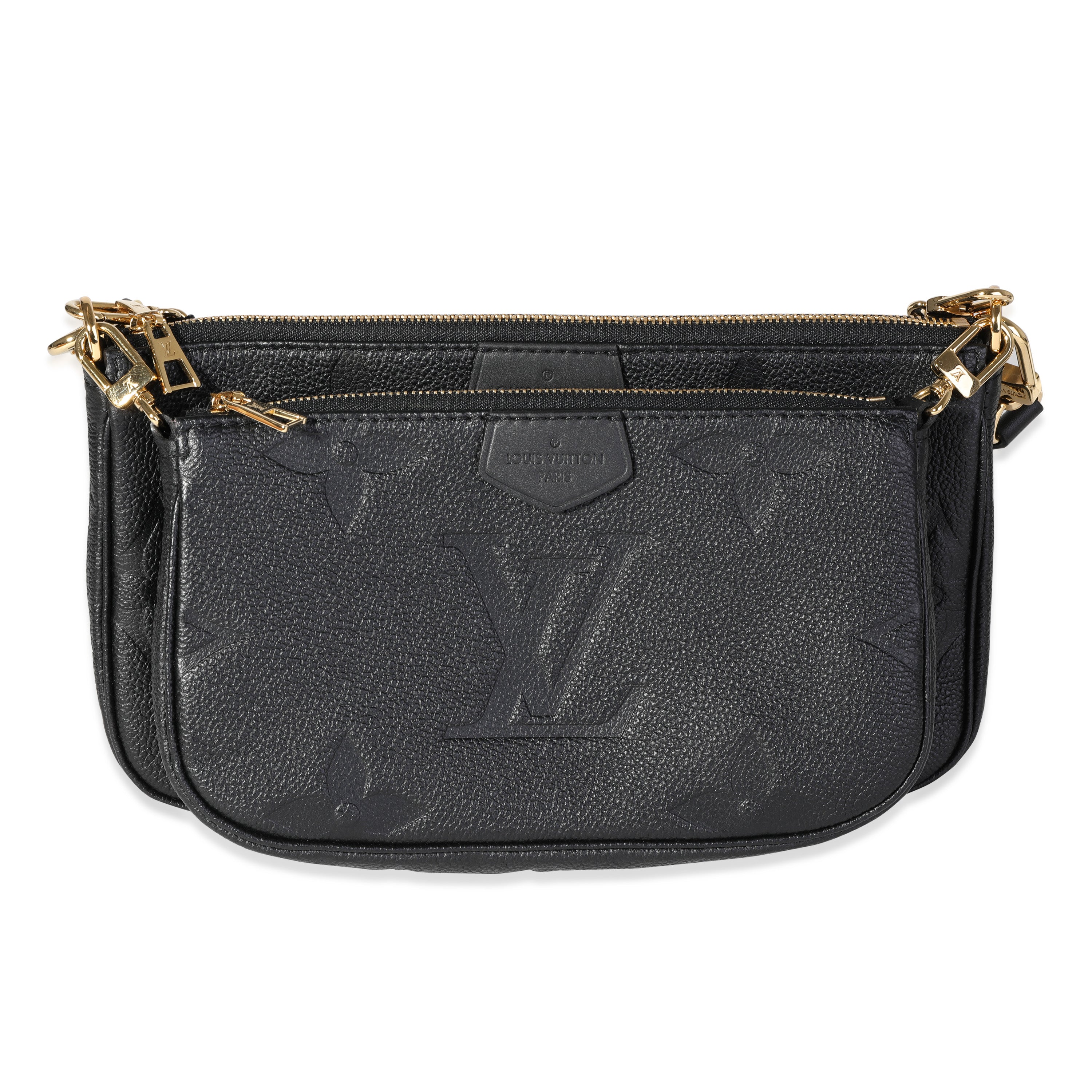 Louis Vuitton Louis Vuitton Black Monogram Empreinte Leather Multi-Pochette Accessoires