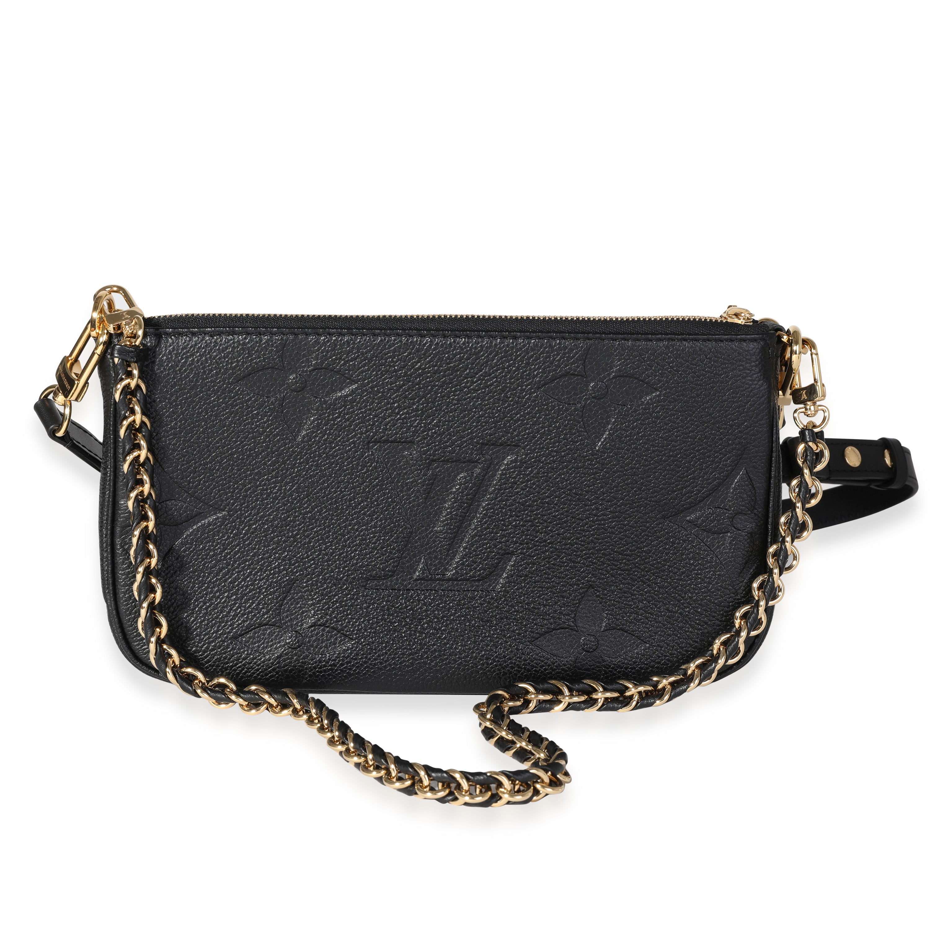 Louis Vuitton Louis Vuitton Black Monogram Empreinte Leather Multi-Pochette Accessoires