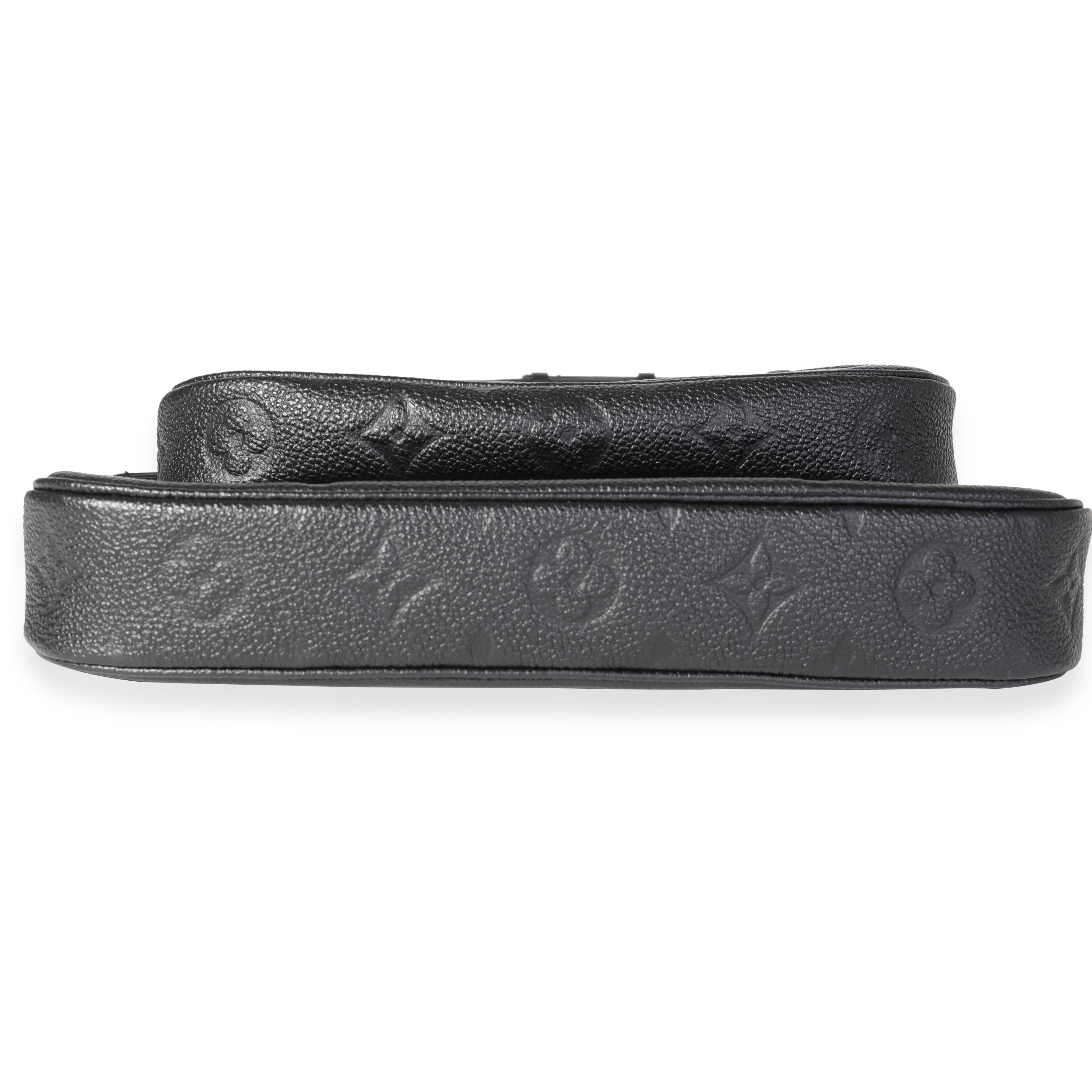 Louis Vuitton Louis Vuitton Black Monogram Empreinte Leather Multi-Pochette Accessoires