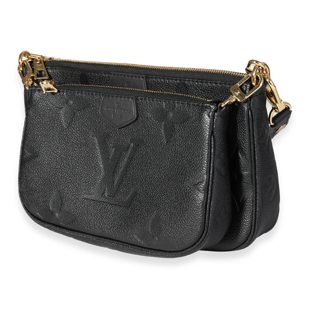 Louis Vuitton Louis Vuitton Black Monogram Empreinte Leather Multi-Pochette Accessoires