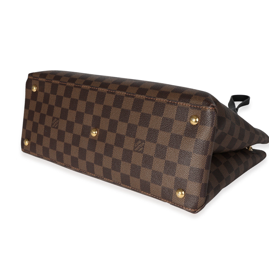 Louis Vuitton Louis Vuitton Damier Ebene & Black Calfskin LV Riverside