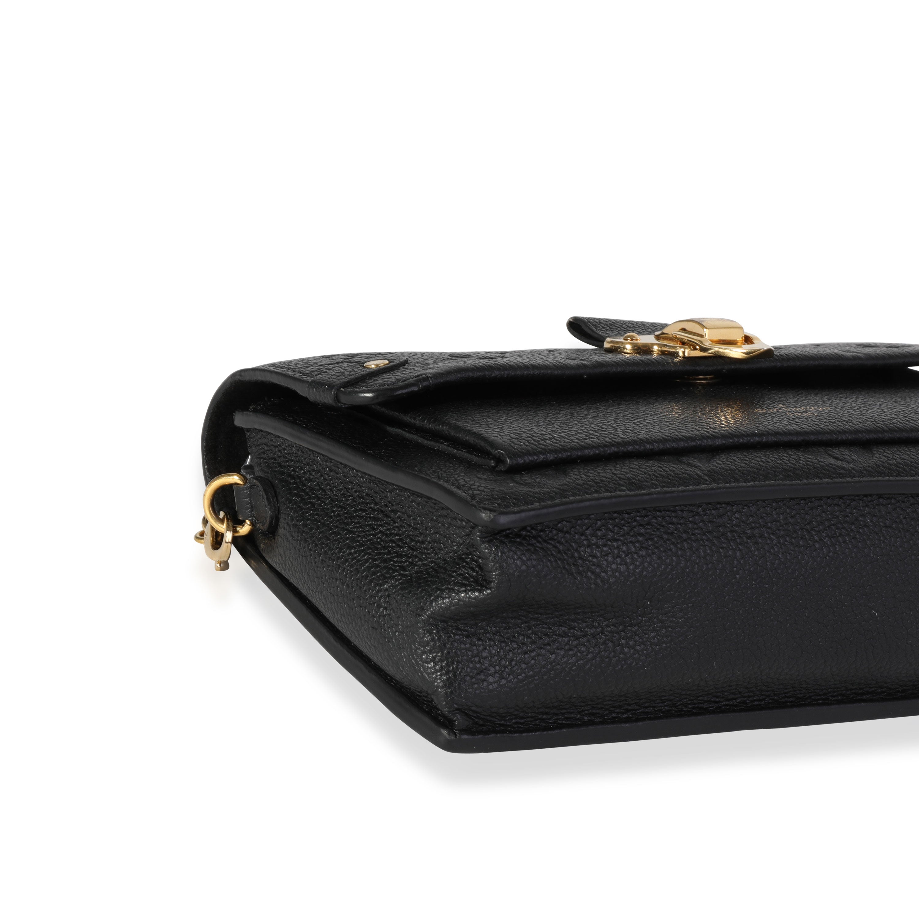 Louis Vuitton Louis Vuitton Black Monogram Empreinte Leather Vavin Wallet on Chain