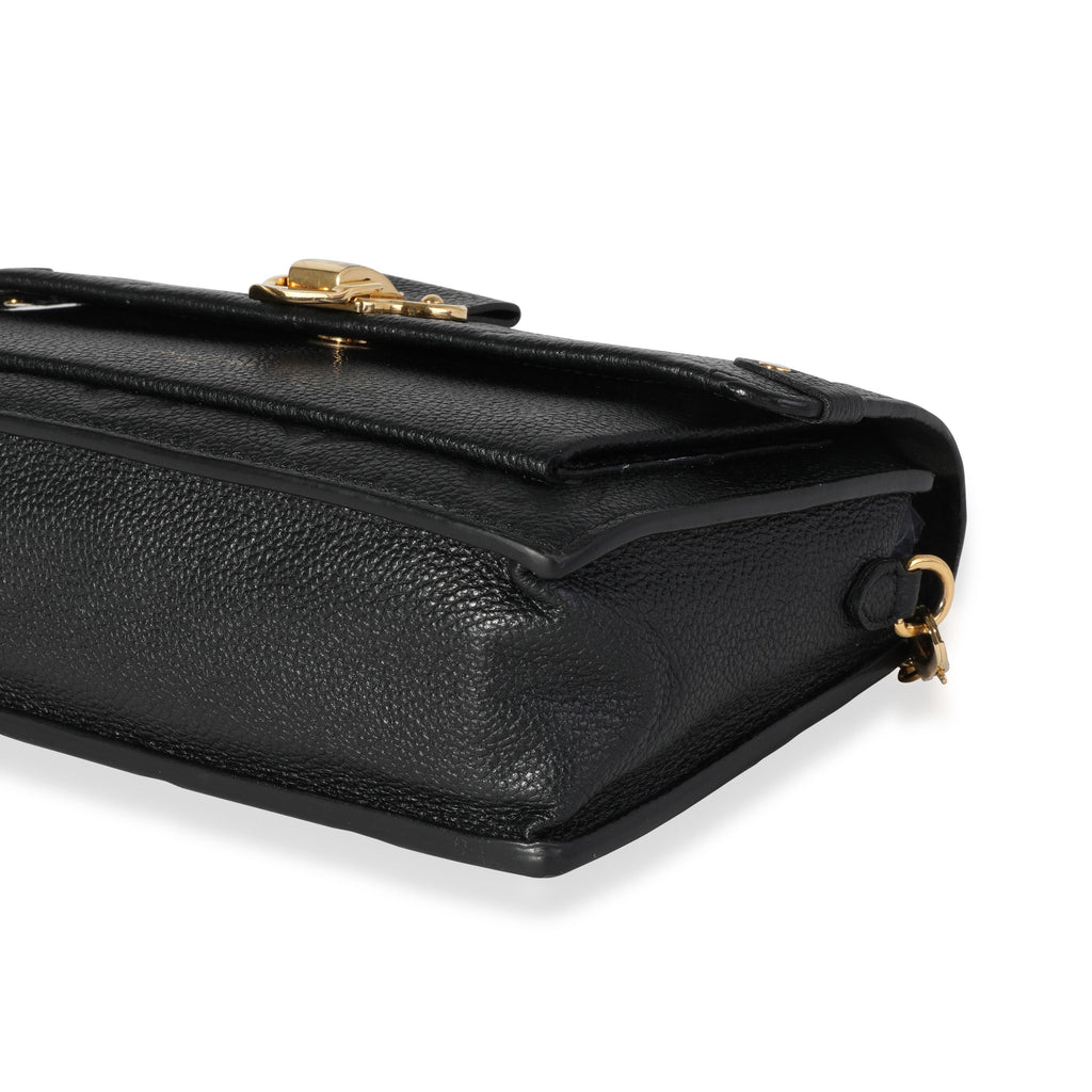 Louis Vuitton Louis Vuitton Black Monogram Empreinte Leather Vavin Wallet on Chain