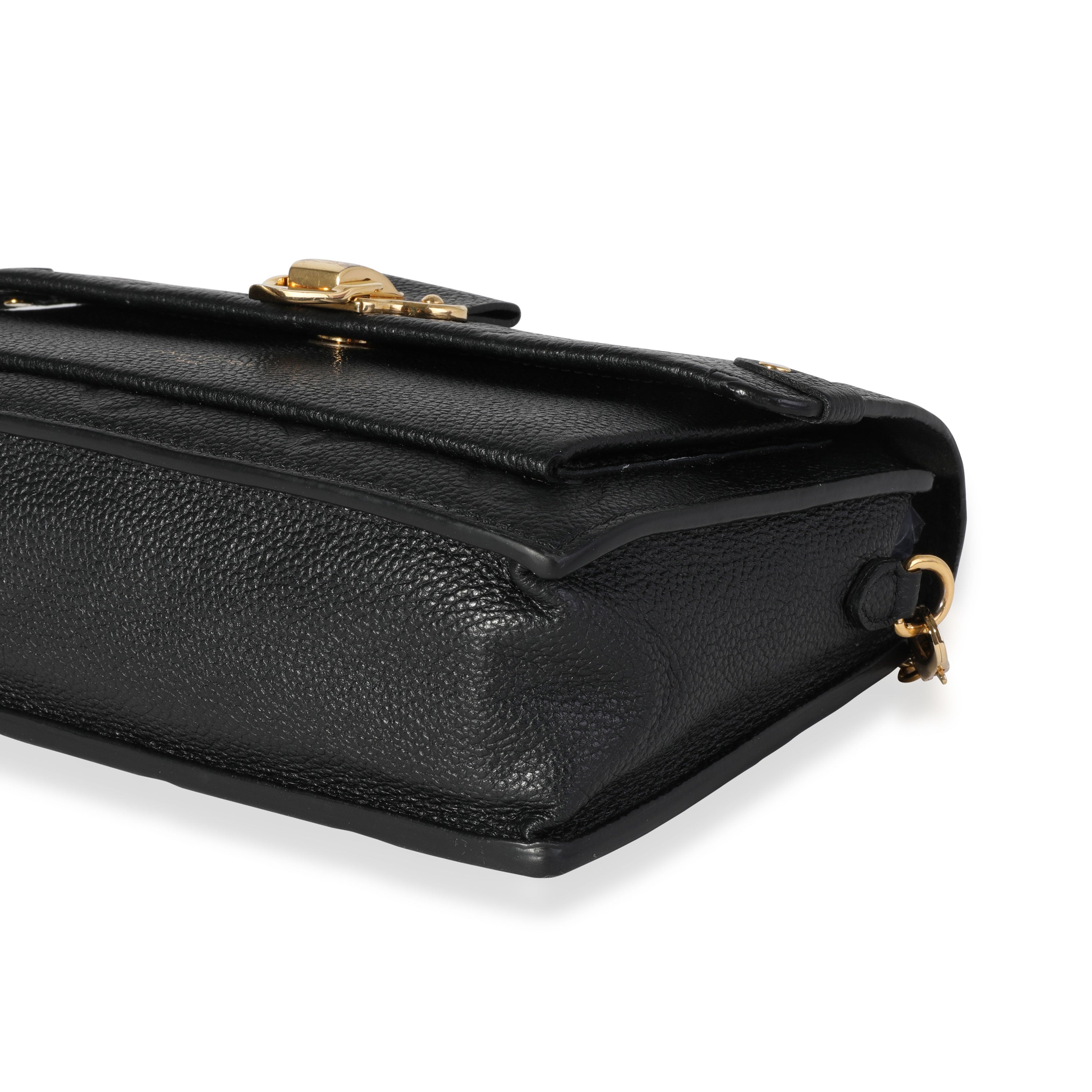 Louis Vuitton Louis Vuitton Black Monogram Empreinte Leather Vavin Wallet on Chain