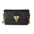 Louis Vuitton Louis Vuitton Black Monogram Empreinte Leather Vavin Wallet on Chain