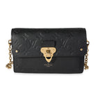 Louis Vuitton Louis Vuitton Black Monogram Empreinte Leather Vavin Wallet on Chain