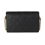 Louis Vuitton Louis Vuitton Black Monogram Empreinte Leather Vavin Wallet on Chain