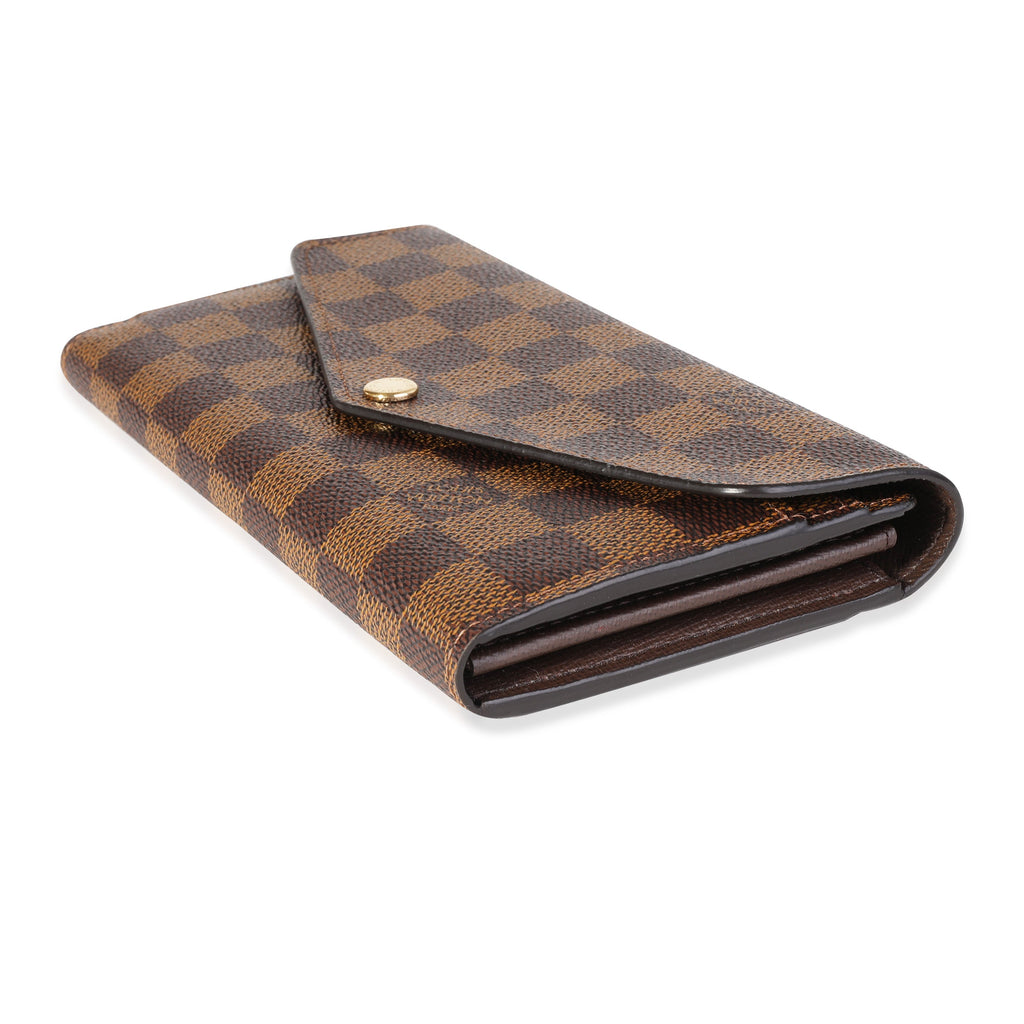 Louis Vuitton Louis Vuitton Damier Ebene Canvas Sarah Wallet