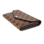 Louis Vuitton Louis Vuitton Damier Ebene Canvas Sarah Wallet