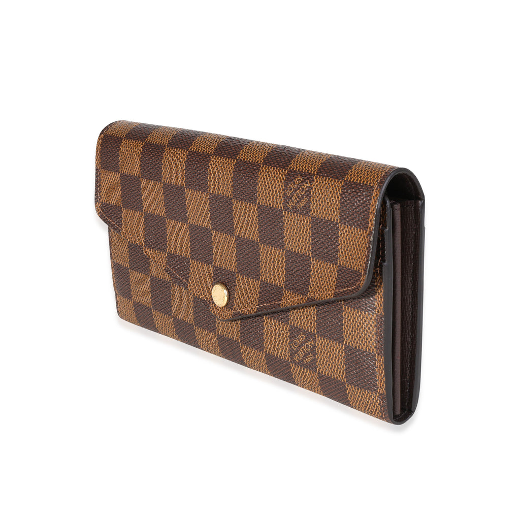 Louis Vuitton Louis Vuitton Damier Ebene Canvas Sarah Wallet