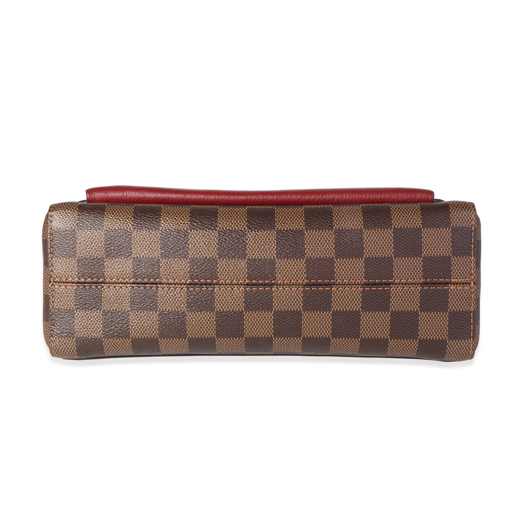 Louis Vuitton Louis Vuitton Damier Ebene Canvas & Bordeaux Calfskin Vavin PM