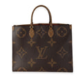 Louis Vuitton Louis Vuitton Brown Monogram & Monogram Reverse Canvas Onthego GM