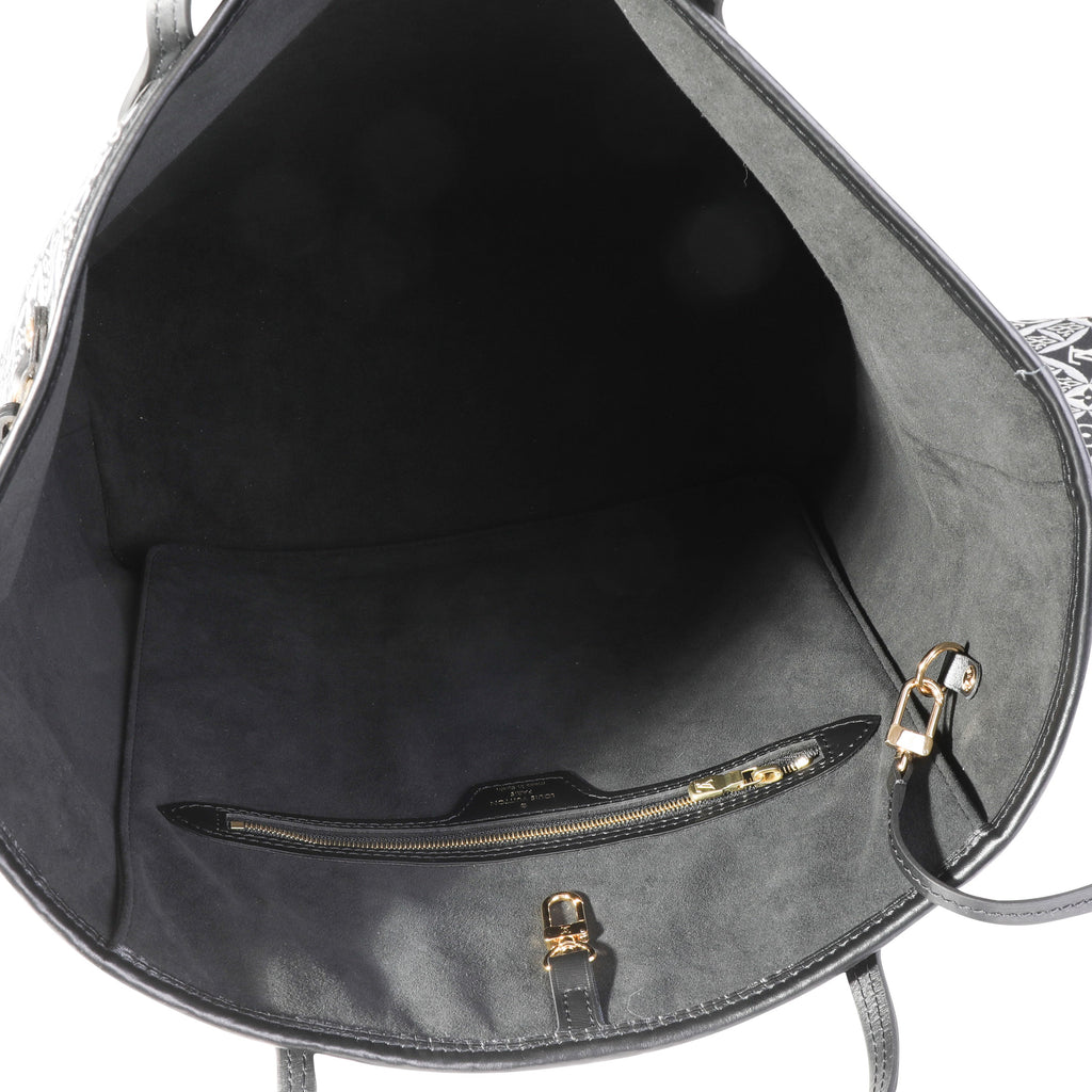 Louis Vuitton Louis Vuitton Black Jacquard Since 1854 Neverfull MM