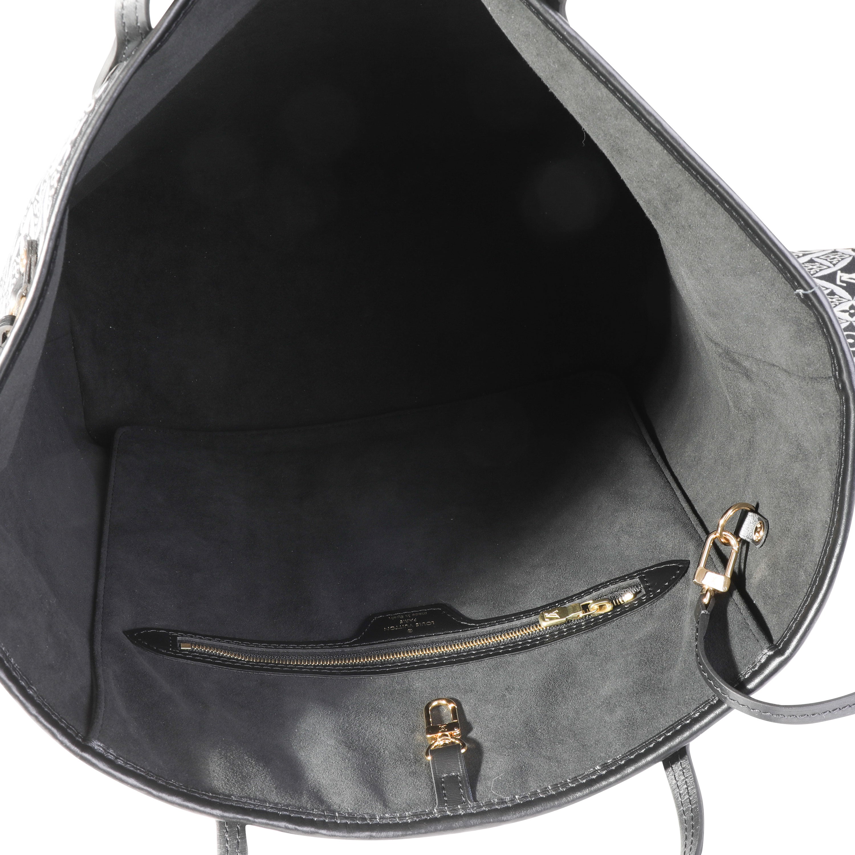 Louis Vuitton Louis Vuitton Black Jacquard Since 1854 Neverfull MM