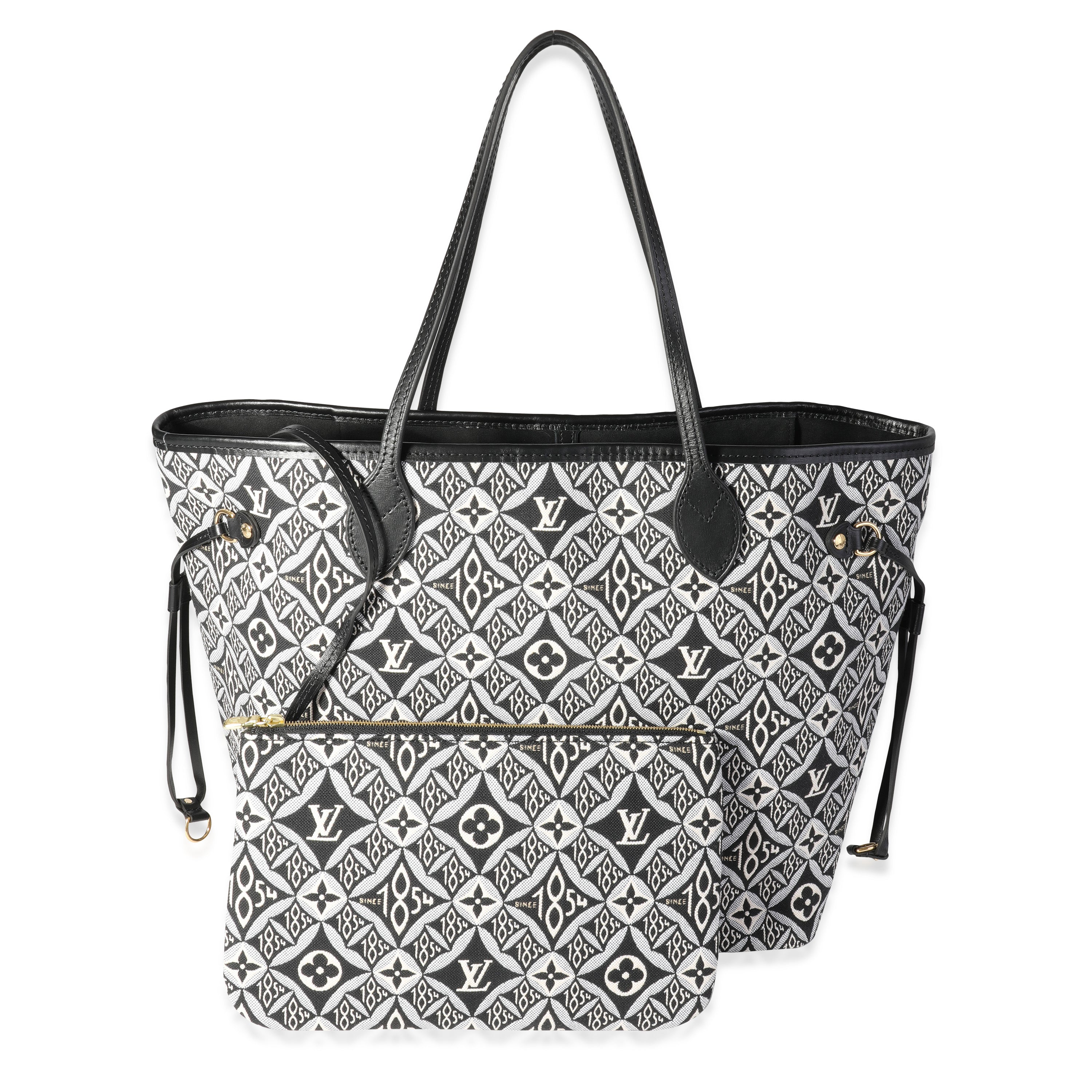 Louis Vuitton Louis Vuitton Black Jacquard Since 1854 Neverfull MM