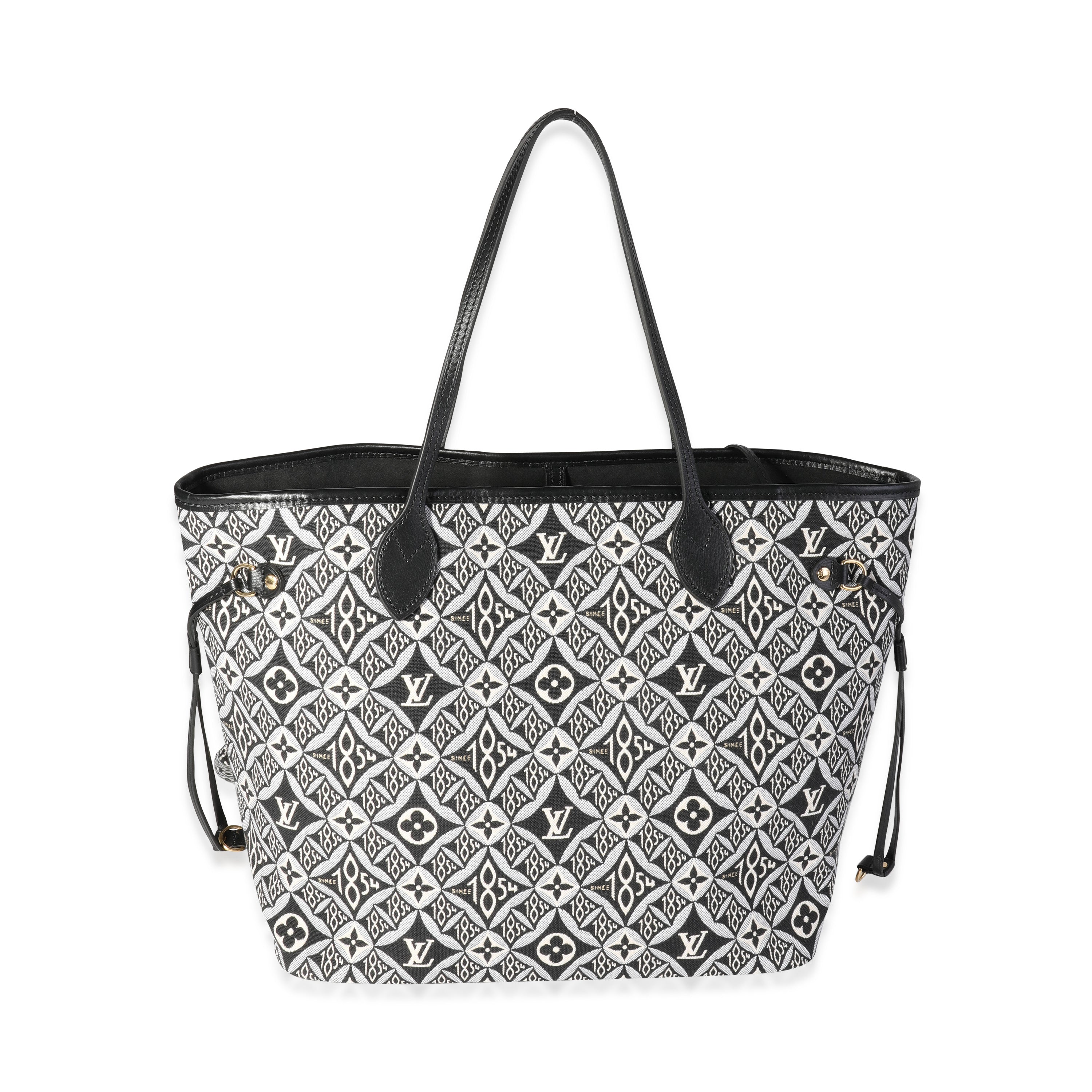 Louis Vuitton Louis Vuitton Black Jacquard Since 1854 Neverfull MM