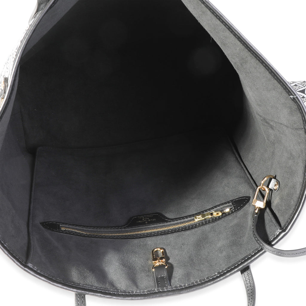 Louis Vuitton Louis Vuitton Black Jacquard Since 1854 Neverfull MM