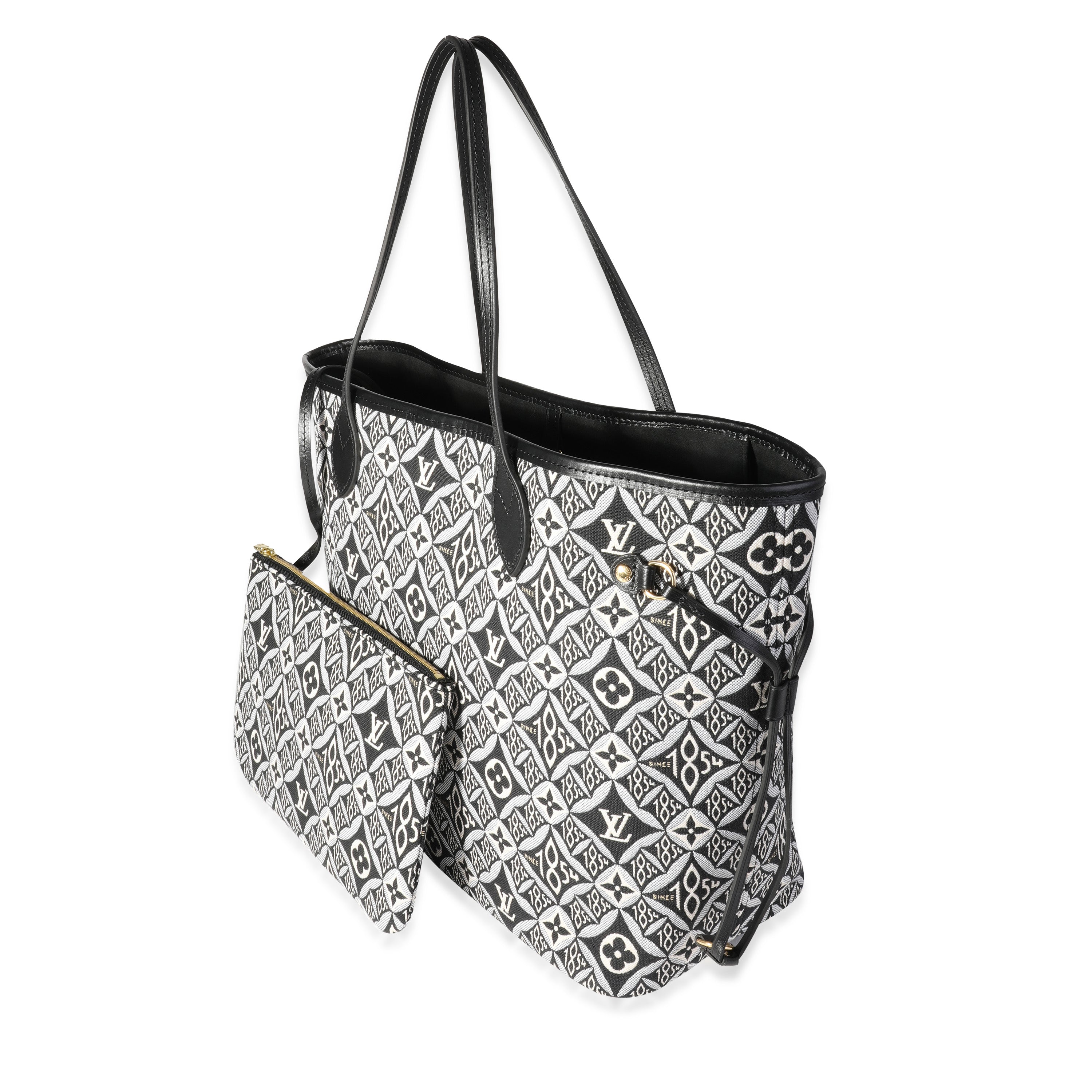 Louis Vuitton Louis Vuitton Black Jacquard Since 1854 Neverfull MM