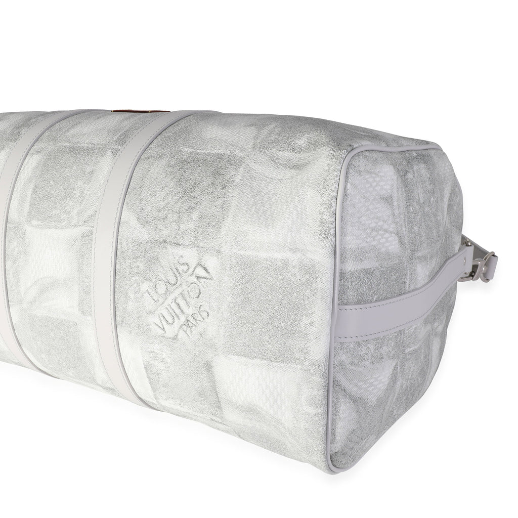 Louis Vuitton Louis Vuitton Damier Salt Canvas Keepall Bandoulière 50