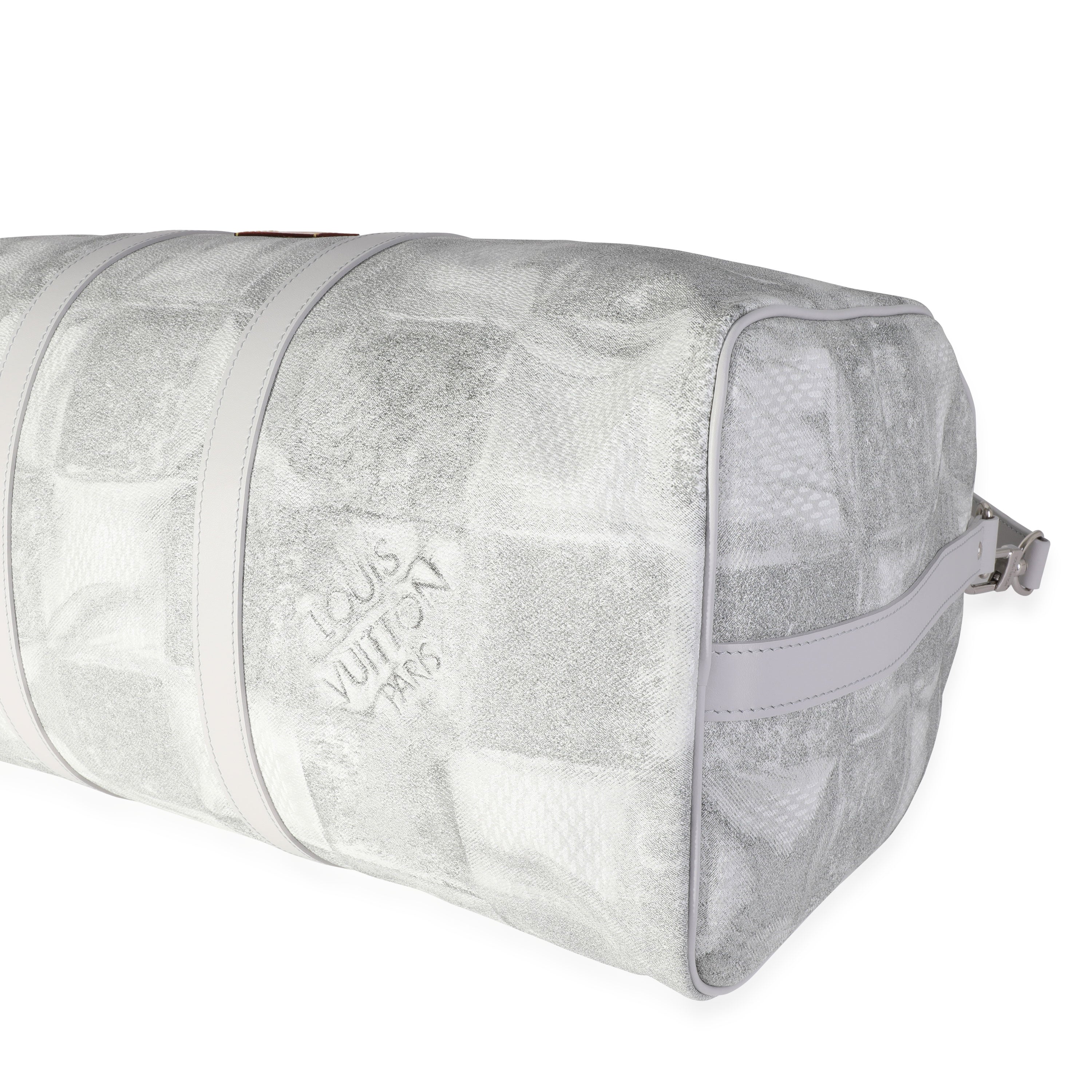 Louis Vuitton Louis Vuitton Damier Salt Canvas Keepall Bandoulière 50