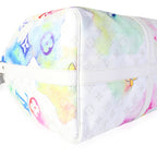 Louis Vuitton Louis Vuitton White Monogram Watercolor Keepall Bandoulière 50