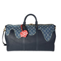 Louis Vuitton Louis Vuitton x NIGO Monogram Denim Drip & Taurillon Keepall Bandoulière 50