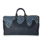 Louis Vuitton Louis Vuitton x NIGO Monogram Denim Drip & Taurillon Keepall Bandoulière 50