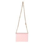 Louis Vuitton Louis Vuitton Pink Monogram-Embossed Puffy Lambskin Leather Pochette Coussin