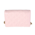 Louis Vuitton Louis Vuitton Pink Monogram-Embossed Puffy Lambskin Leather Pochette Coussin