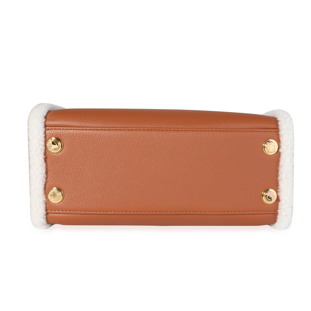Louis Vuitton Caramel Calfskin and Shearling On My Side PM