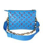 Louis Vuitton Louis Vuitton Blue & Red Embossed Lambskin Vuittamins Coussin PM