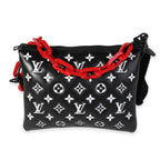 Louis Vuitton Louis Vuitton Black and White Lambskin Coussin PM