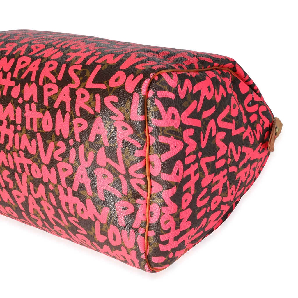Louis Vuitton Louis Vuitton x Stephen Sprouse Pink Graffiti Monogram Canvas Speedy 30