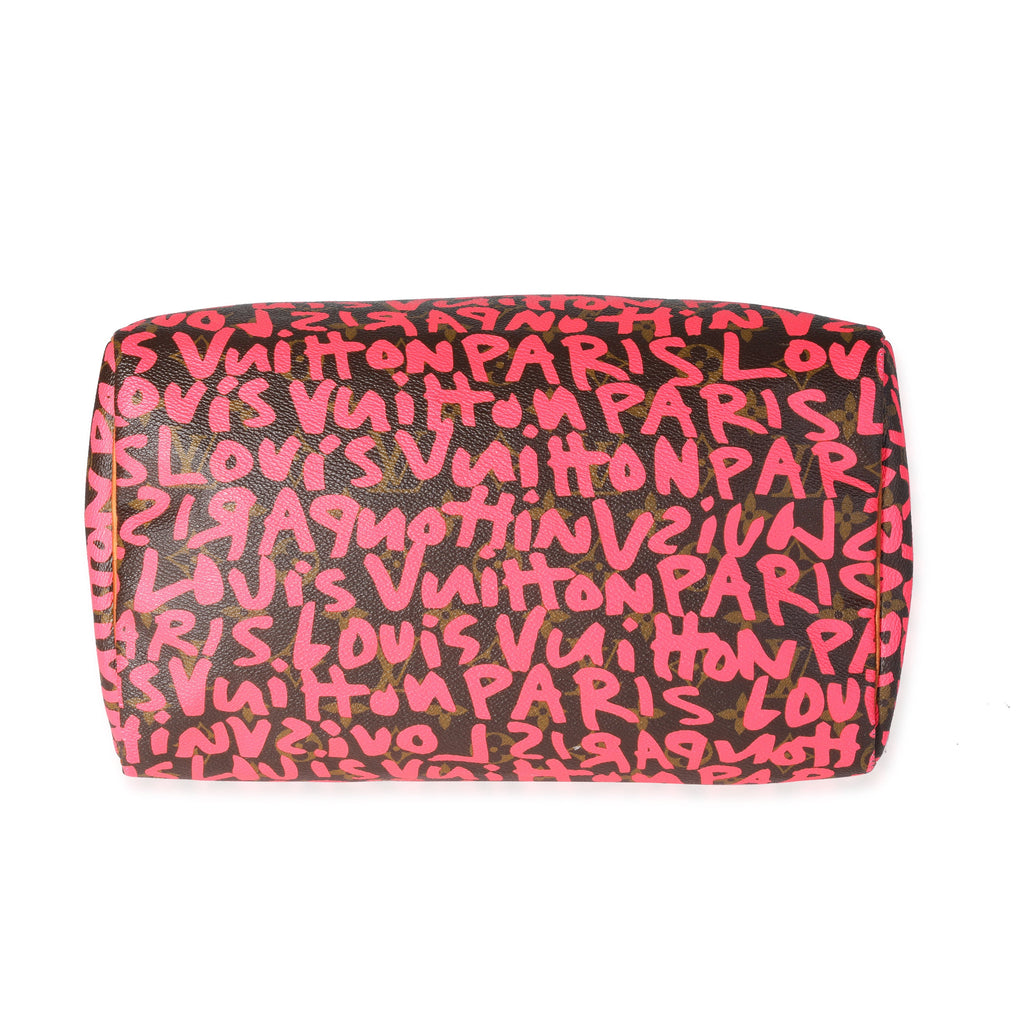 Louis Vuitton Louis Vuitton x Stephen Sprouse Pink Graffiti Monogram Canvas Speedy 30