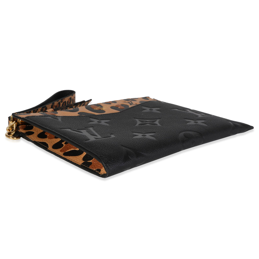 Louis Vuitton Louis Vuitton Black Monogram Empreinte Wild at Heart Melanie Pochette