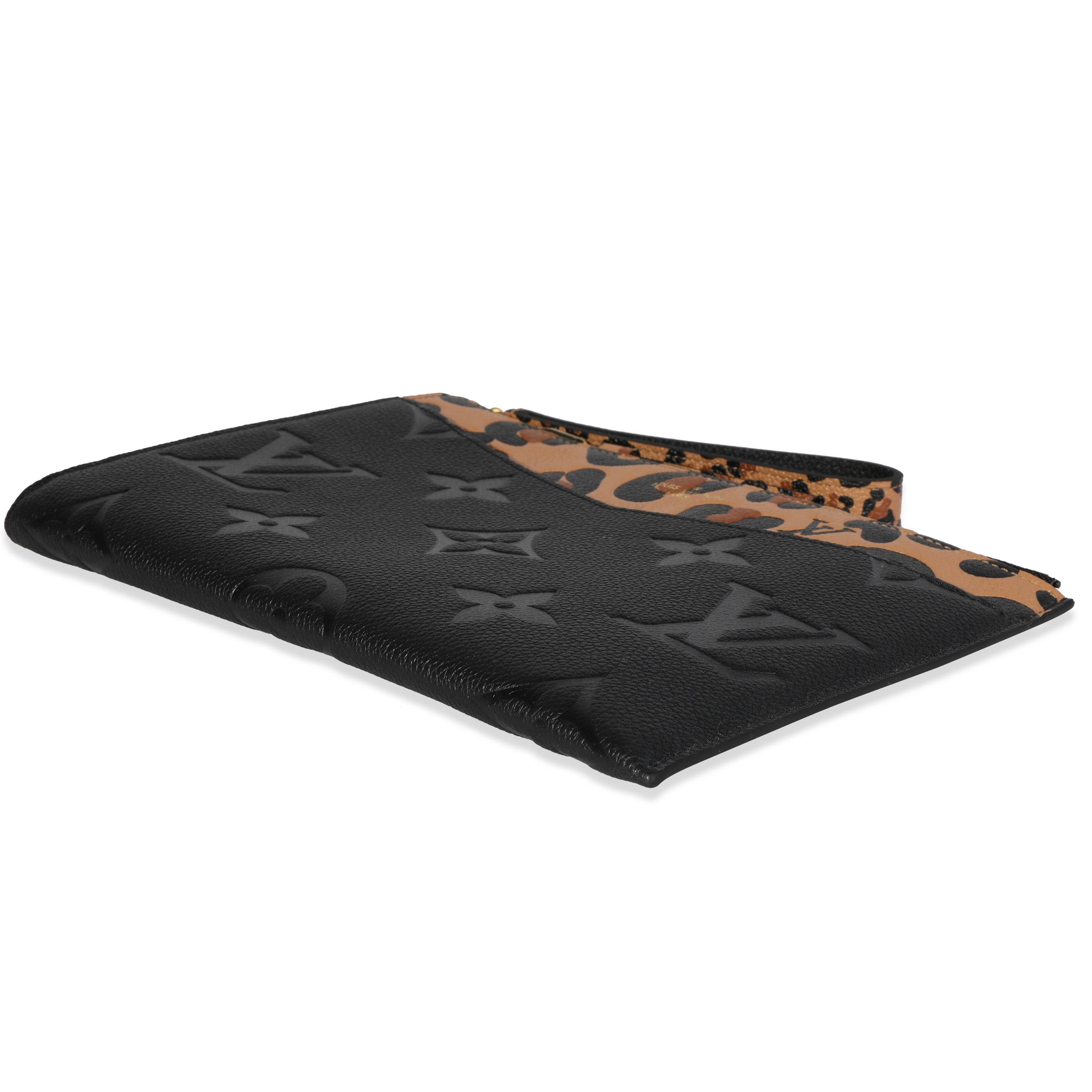 Louis Vuitton Louis Vuitton Black Monogram Empreinte Wild at Heart Melanie Pochette