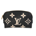 Louis Vuitton Louis Vuitton Black Monogram Empreinte Leather Cosmetic Pouch