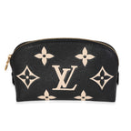 Louis Vuitton Louis Vuitton Black Monogram Empreinte Leather Cosmetic Pouch